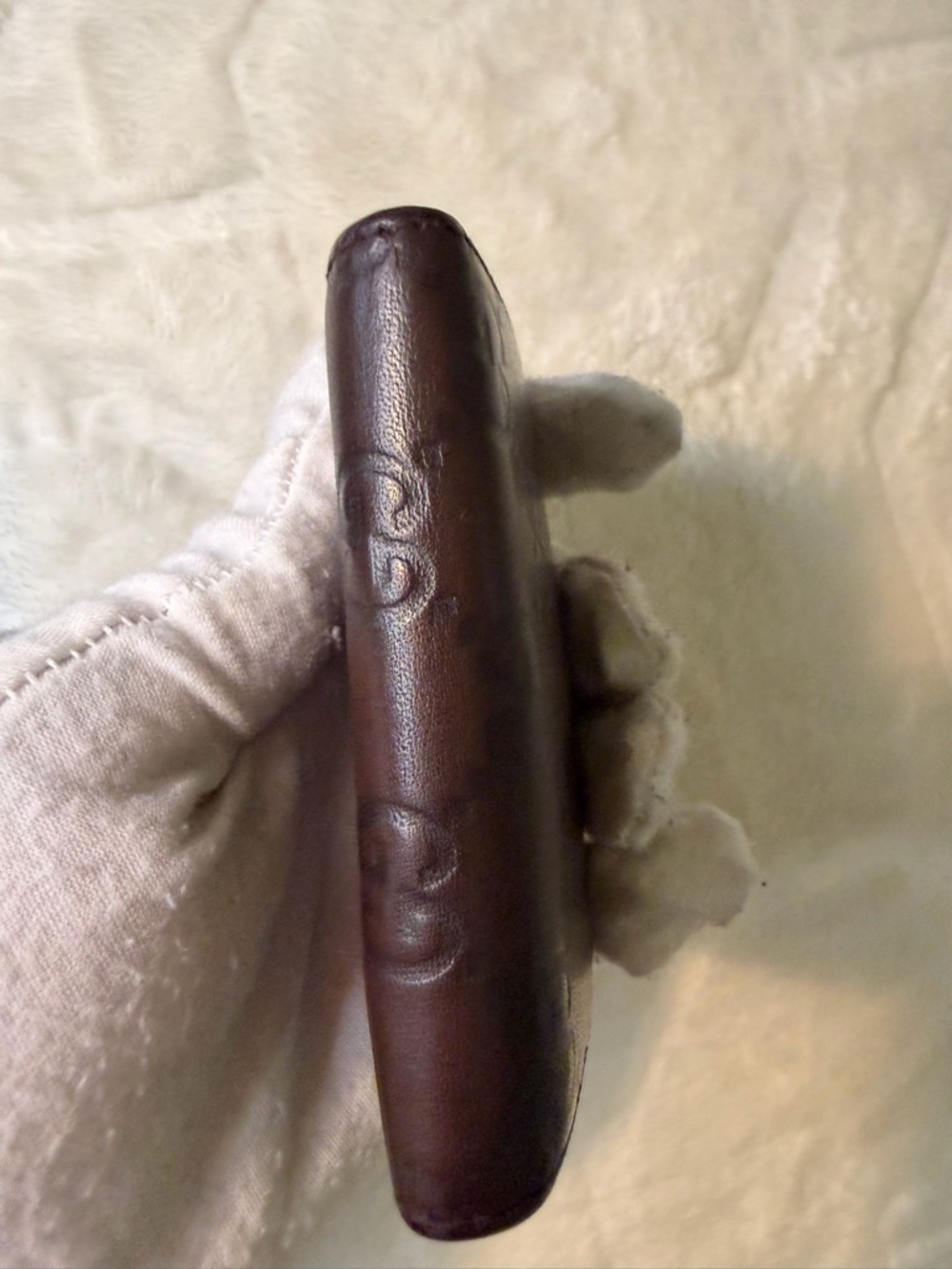 Gucci brown Guccissima leather key case. - Picture 4 of 16